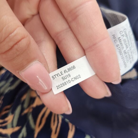 Madewell V-Neck Wide-Leg Jumpsuit Oasis Palms Print Summer Onepiece Size 00 - Picture 10 of 10